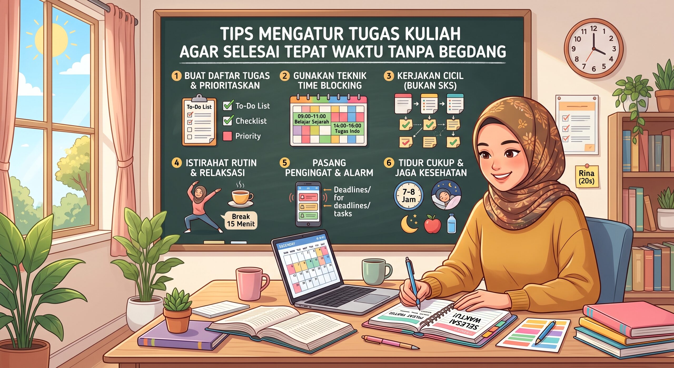 Tips Mengatur Tugas Kuliah agar Selesai Tepat Waktu Tanpa Begadang